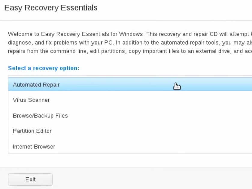 recovery essentials for windows download